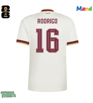 Spanien Rodri Hernandez #16 Replika Udebanetrøje VM 2026 Kortærmet